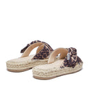 Ciabatte Donna Modello Espradillas LIU JO Paros 03 in Tessuto Stampa Animalier