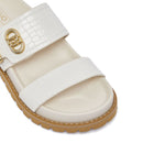 Ciabatte Donna Doppia Fascia LIU JO Livia 02 stampa Cocco color Latte