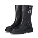 Stivali Donna LIU JO Rumi 26 Biker Boots in Pelle Nera