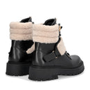 Anfibi Donna LIU JO Rumi 40 in Pelle Nera con Dettagli in Eco Fur