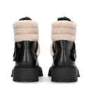 Anfibi Donna LIU JO Rumi 40 in Pelle Nera con Dettagli in Eco Fur