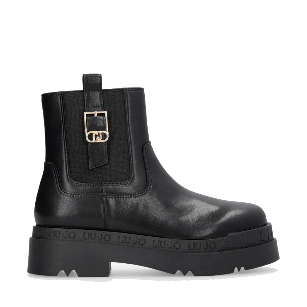Stivaletti Platform Donna LIU JO Love 63 in Pelle Nera