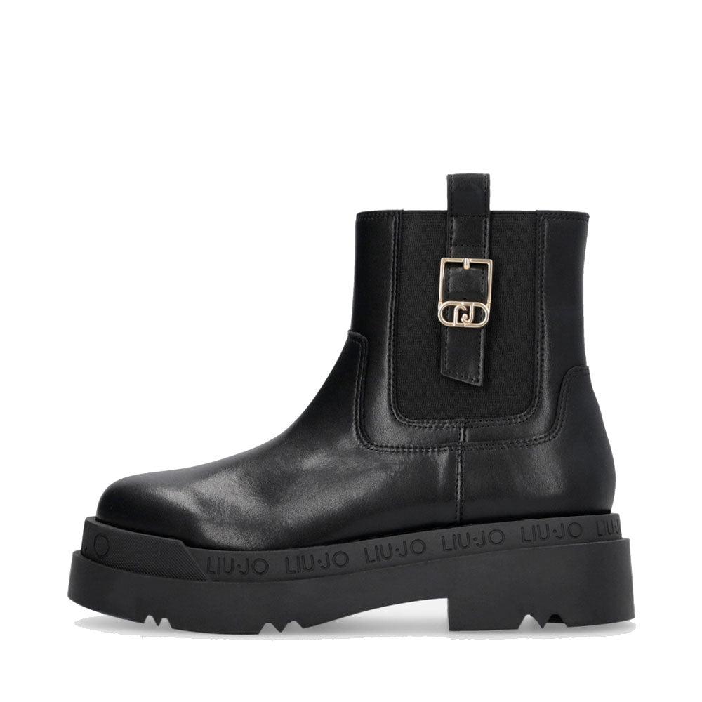 Stivaletti Platform Donna LIU JO Love 63 in Pelle Nera