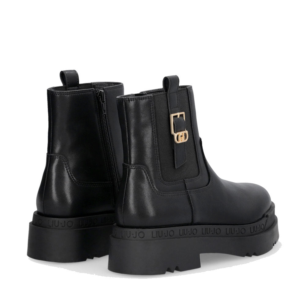 Stivaletti Platform Donna LIU JO Love 63 in Pelle Nera