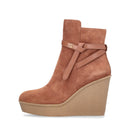 Stivali Donna con Zeppa LIU JO Rania 04 in Suede color Cuoio
