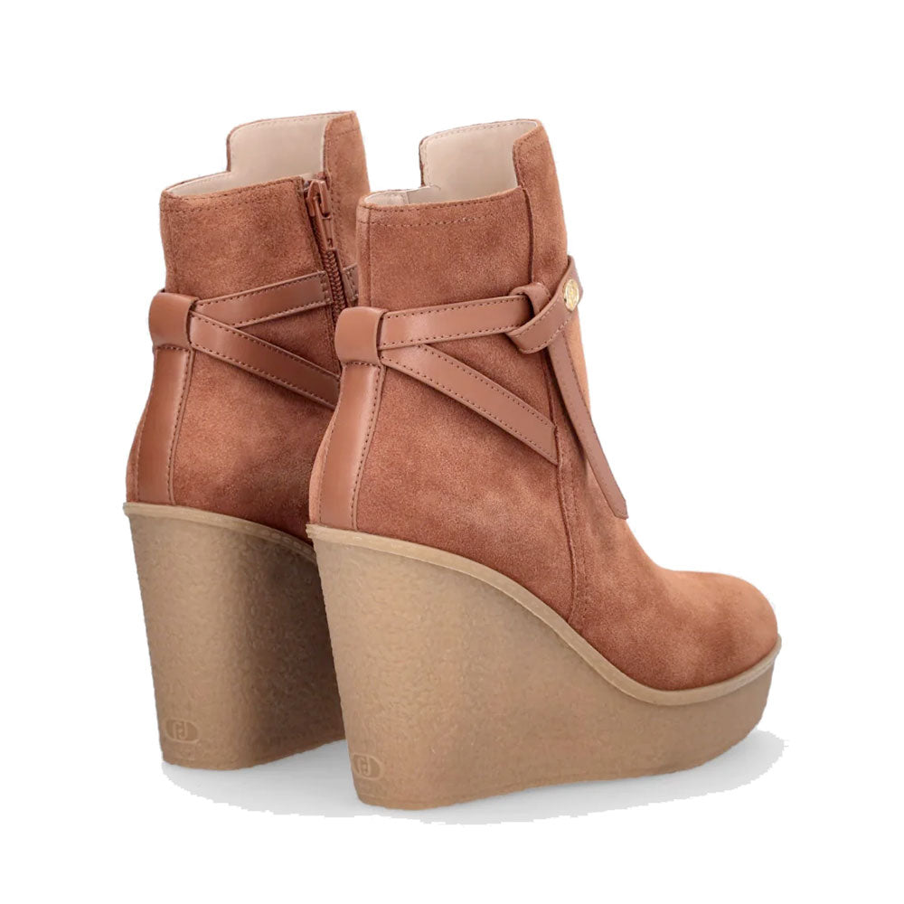 Stivali Donna con Zeppa LIU JO Rania 04 in Suede color Cuoio