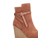 Stivali Donna con Zeppa LIU JO Rania 04 in Suede color Cuoio
