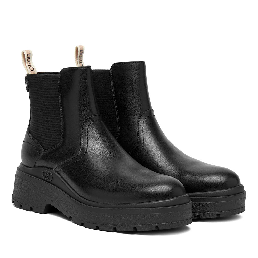 Stivaletti Platform Donna LIU JO Andrea 01 in Pelle Nera