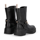 Stivaletti Donna LIU JO Andrea 03 in Pelle Nera con Dettagli Bold
