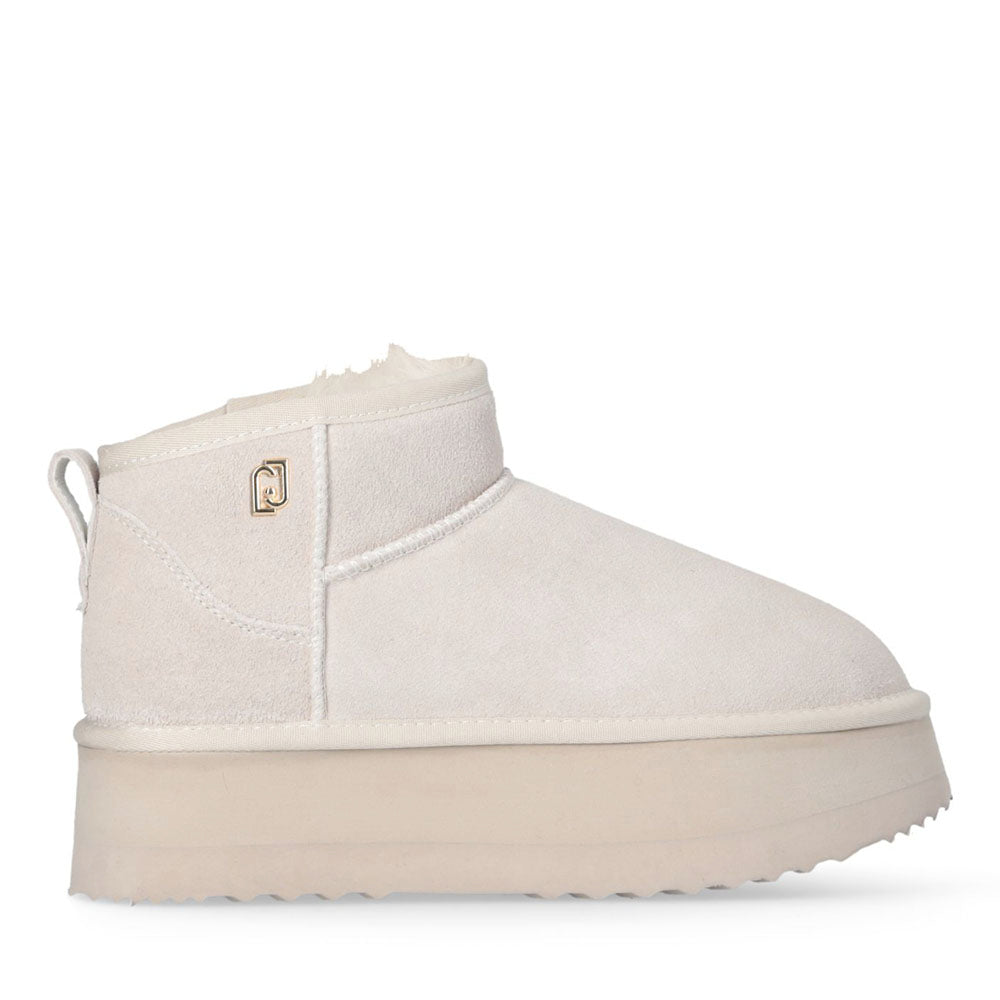 Stivaletti Donna Platform LIU JO Jane 01 Imbottiti in Suede color Sabbia