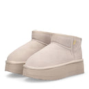 Stivaletti Donna Platform LIU JO Jane 01 Imbottiti in Suede color Sabbia