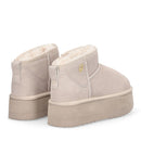 Stivaletti Donna Platform LIU JO Jane 01 Imbottiti in Suede color Sabbia