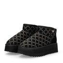 Stivaletti Donna Platform Imbottiti LIU JO Jane 01 in Microfibra Stampata Nero
