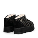 Stivaletti Donna Platform Imbottiti LIU JO Jane 01 in Microfibra Stampata Nero