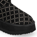 Stivaletti Donna Platform Imbottiti LIU JO Jane 01 in Microfibra Stampata Nero