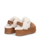 Sabot Platform Imbottiti LIU JO Jane 10 in Suede color Cognac
