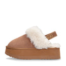 Sabot Platform Imbottiti LIU JO Jane 10 in Suede color Cognac