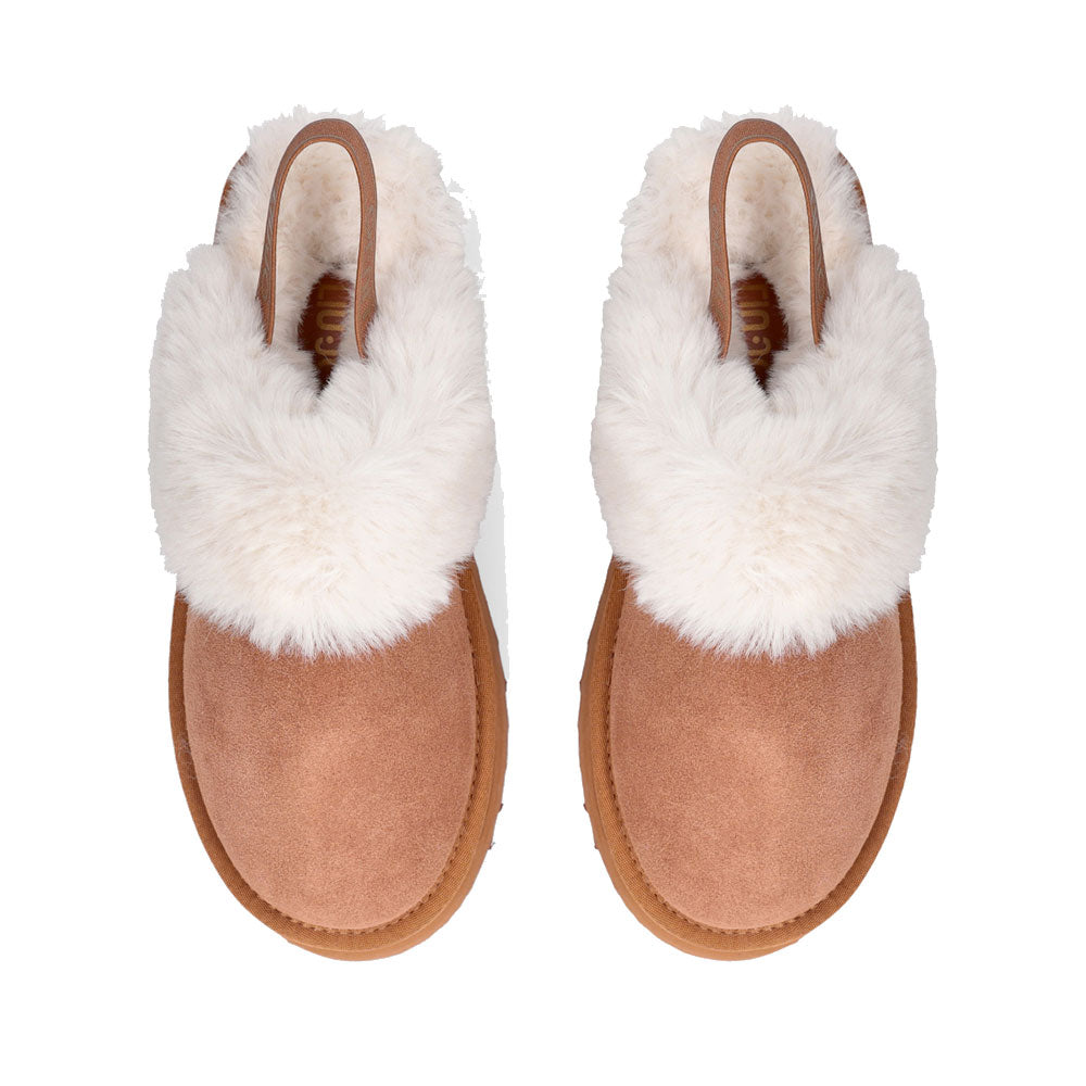 Sabot Platform Imbottiti LIU JO Jane 10 in Suede color Cognac