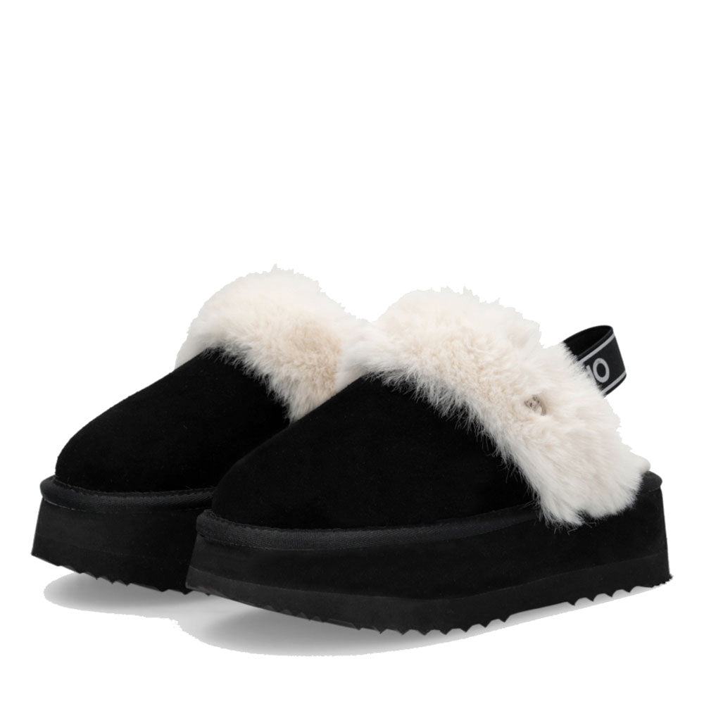 Sabot Platform Imbottiti LIU JO Jane 10 in Suede Nero