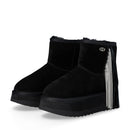 Stivaletti Donna Platform Imbottiti LIU JO Jane 09 in Suede Nero con Frange