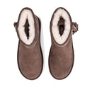 Stivaletti Donna Platform Imbottiti LIU JO Jane 09 in Suede color Ebano con Frange