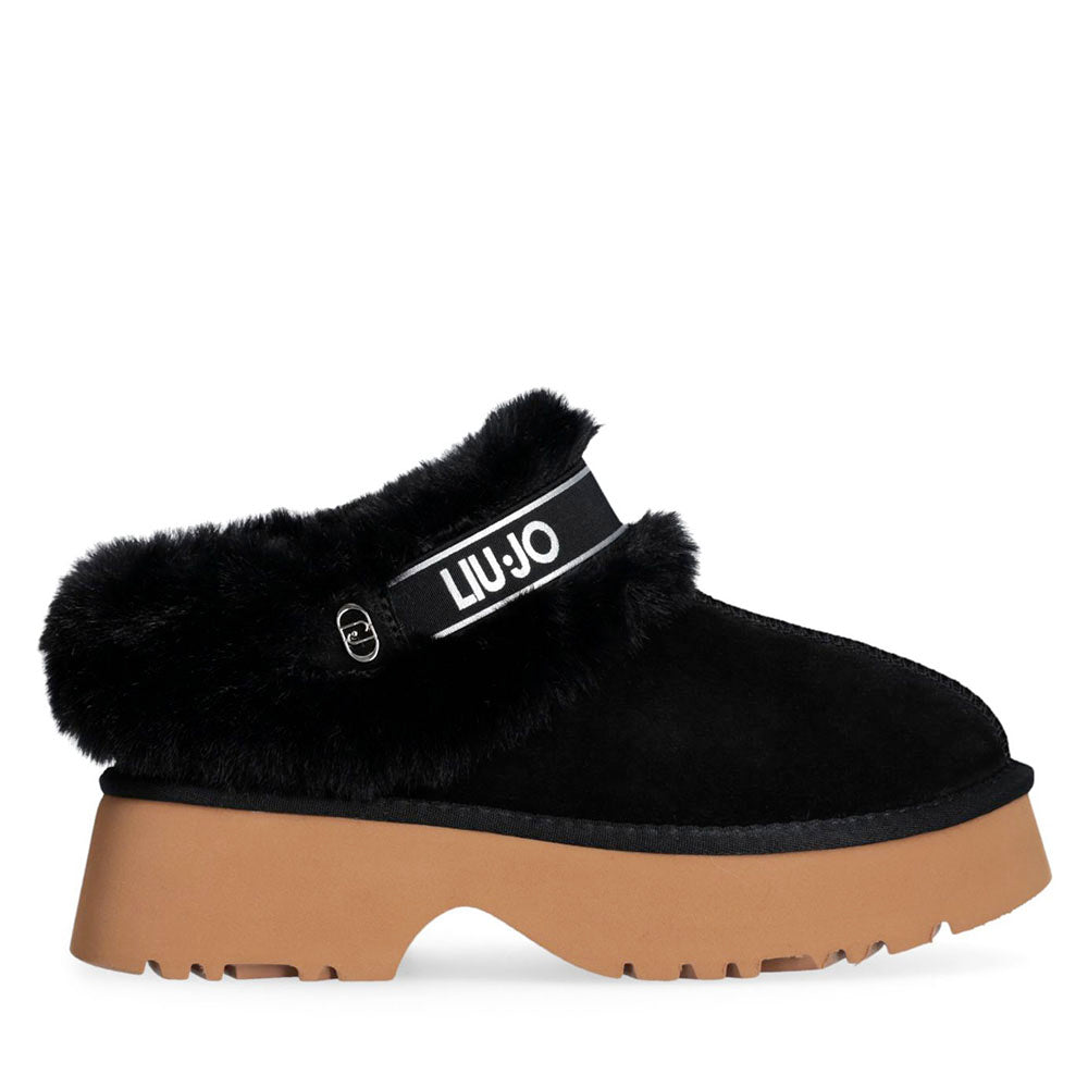 Sabot Donna Imbottiti LIU JO Juny 01 in Suede Nero