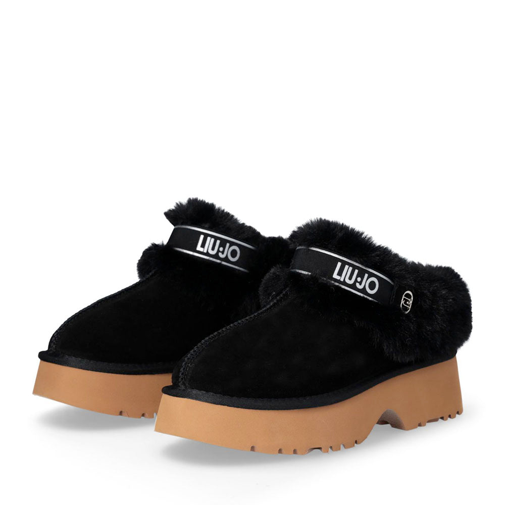Sabot Donna Imbottiti LIU JO Juny 01 in Suede Nero
