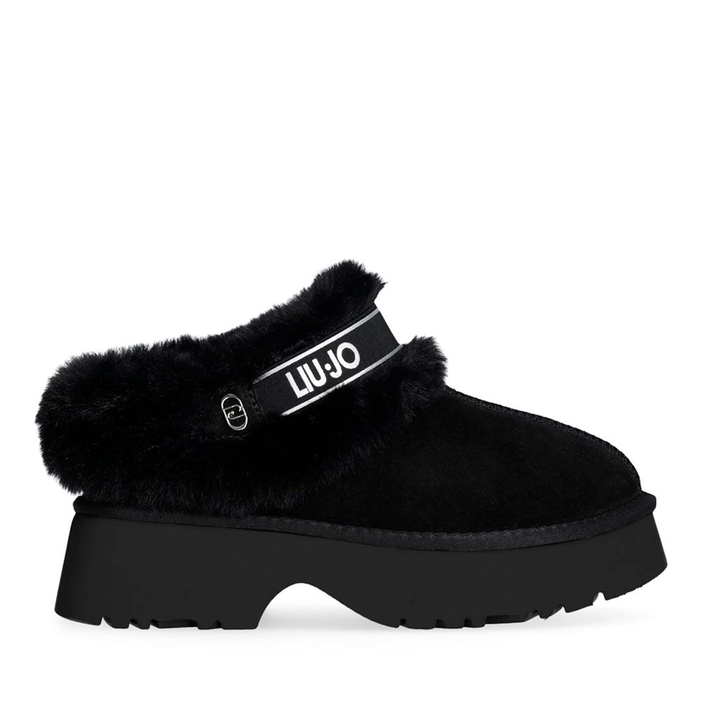 Sabot Donna Imbottiti LIU JO Juny 01 in Suede Nero