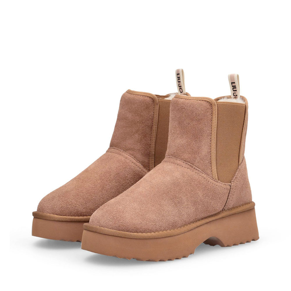 Stivaletti Donna Imbottiti LIU JO Juny 02 in Suede color Cognac
