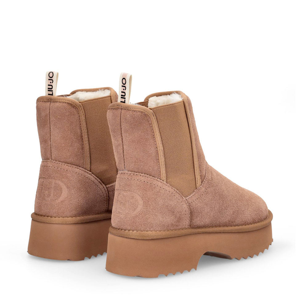 Stivaletti Donna Imbottiti LIU JO Juny 02 in Suede color Cognac