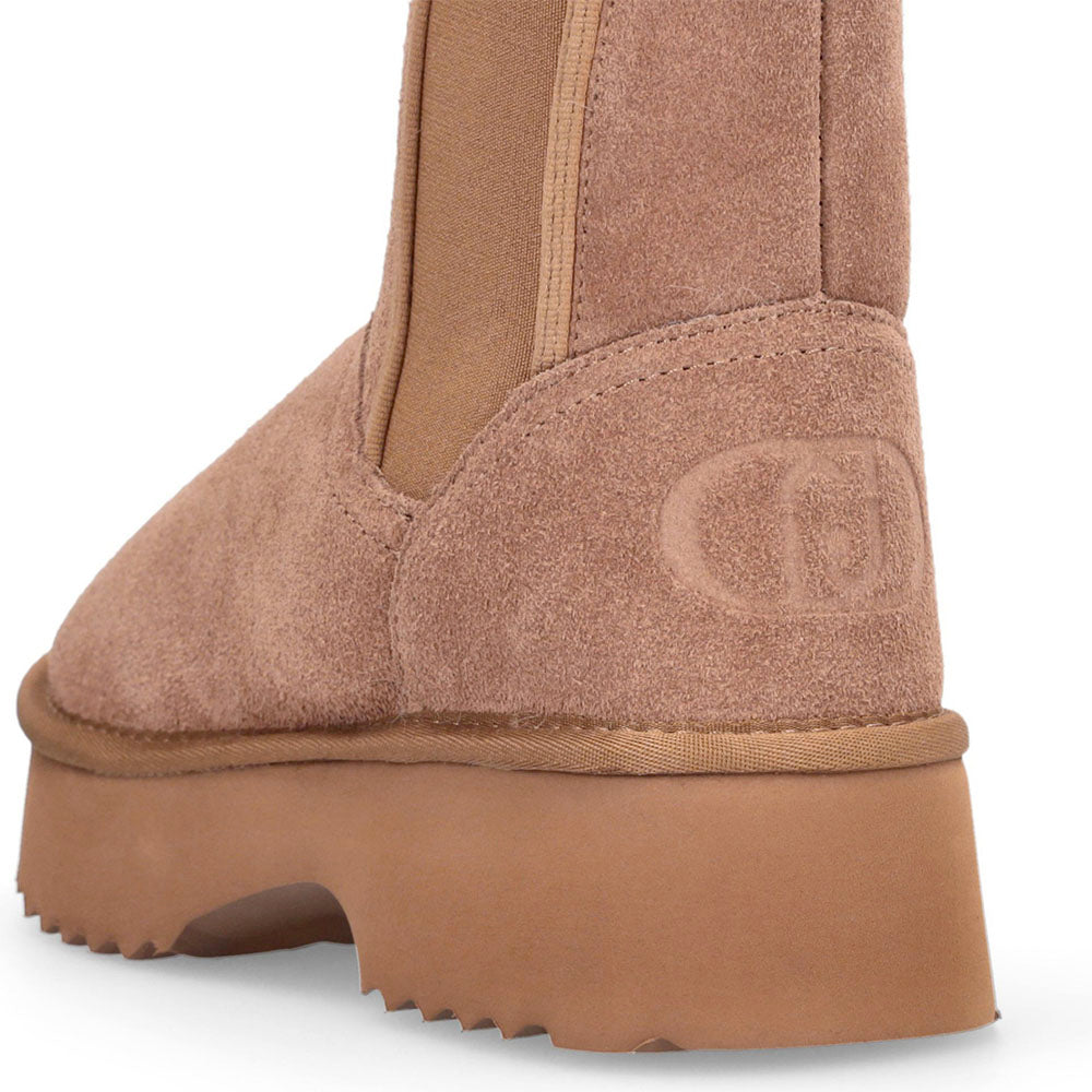 Stivaletti Donna Imbottiti LIU JO Juny 02 in Suede color Cognac