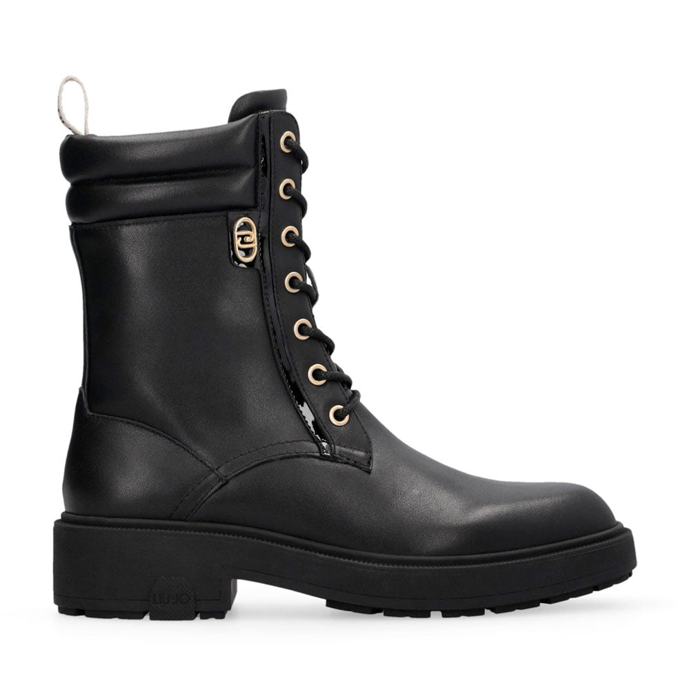 Anfibi Donna LIU JO Dublin 15 in Pelle Nera