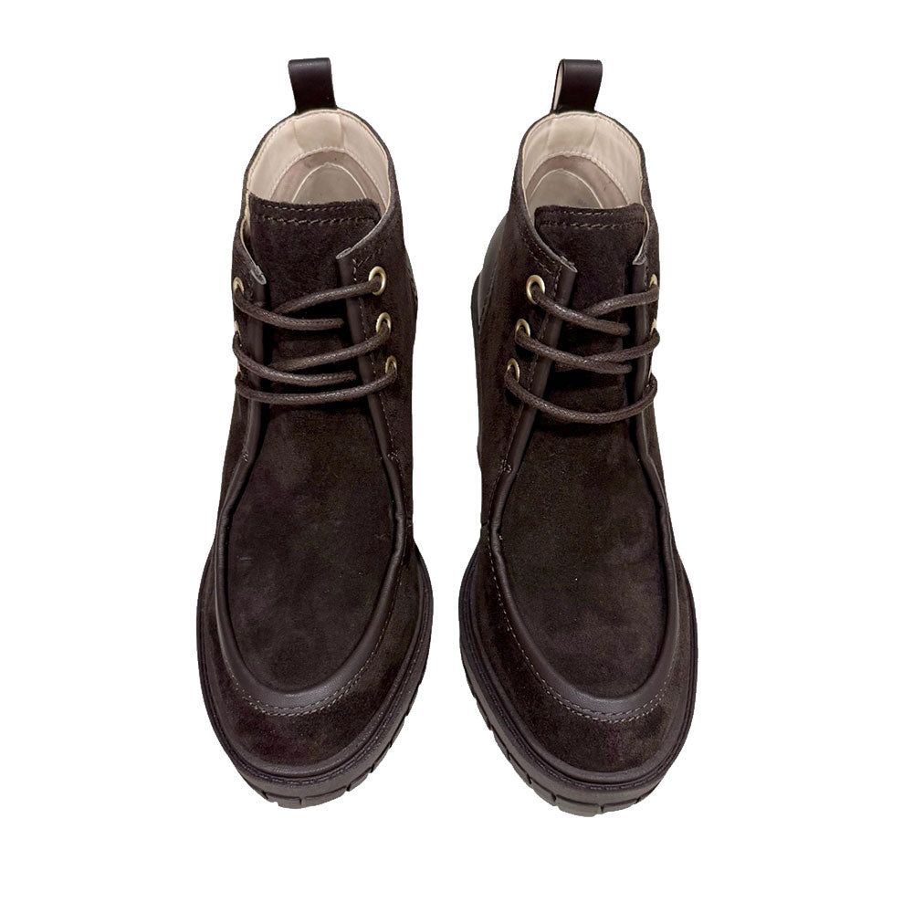 Stivaletti Donna con Tacco LIU JO Ruby 10 in Suede e Pelle Moka