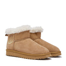 Stivaletti Donna Imbottiti LIU JO Jil 12 in Suede color Cognac con Logo