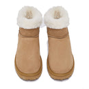Stivaletti Donna Imbottiti LIU JO Jil 12 in Suede color Cognac con Logo