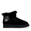 Stivaletti Donna Imbottiti LIU JO Jil 12 in Suede Nero con Logo