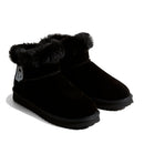Stivaletti Donna Imbottiti LIU JO Jil 12 in Suede Nero con Logo