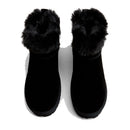 Stivaletti Donna Imbottiti LIU JO Jil 12 in Suede Nero con Logo
