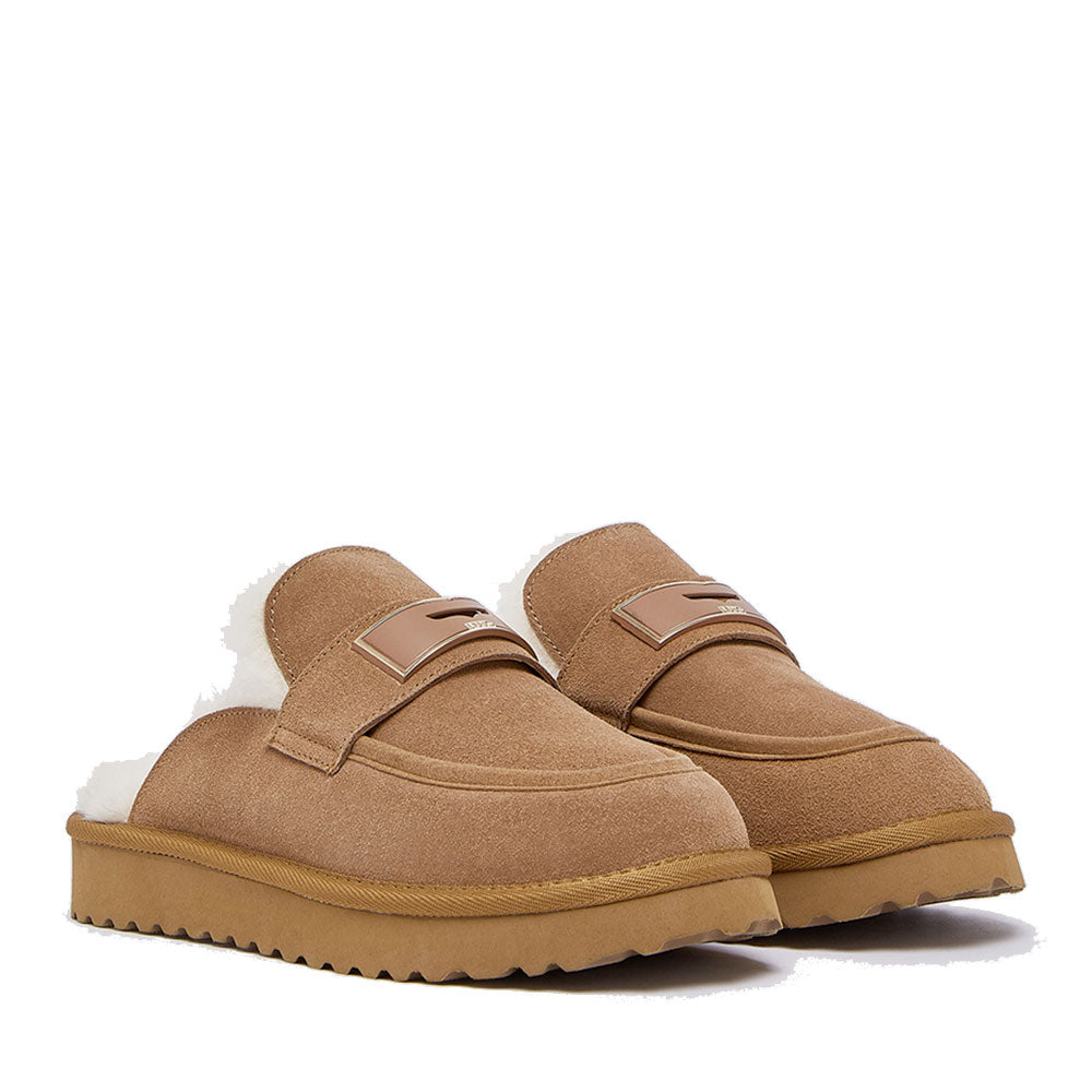 Sabot Donna Imbottiti LIU JO Jil 11 in Suede color Cognac