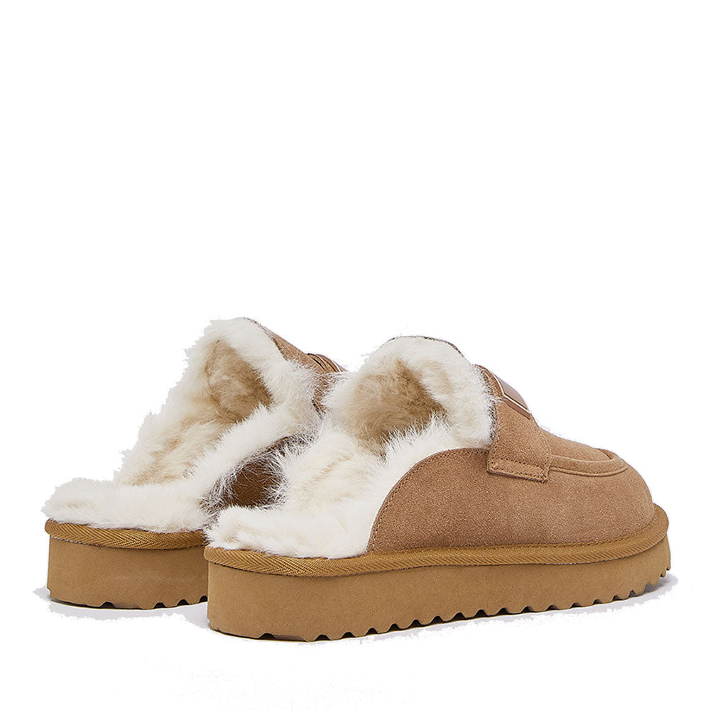 Sabot Donna Imbottiti LIU JO Jil 11 in Suede color Cognac
