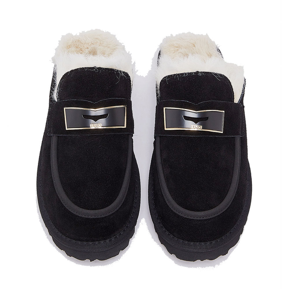Sabot Donna Imbottiti LIU JO Jil 11 in Suede Nero