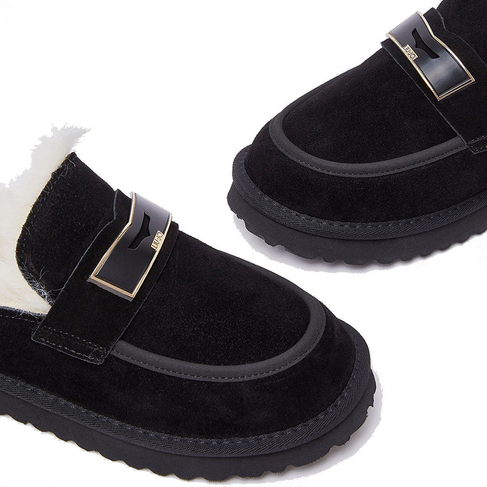 Sabot Donna Imbottiti LIU JO Jil 11 in Suede Nero