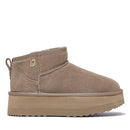 Stivaletti Donna Platform LIU JO Jane 01 Imbottiti in Suede Havana