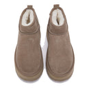 Stivaletti Donna Platform LIU JO Jane 01 Imbottiti in Suede Havana