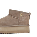 Stivaletti Donna Platform LIU JO Jane 01 Imbottiti in Suede Havana