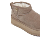 Stivaletti Donna Platform LIU JO Jane 01 Imbottiti in Suede Havana