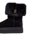 Stivali Donna Imbottiti LIU JO Jane 12 in Suede Nero con Risvolto