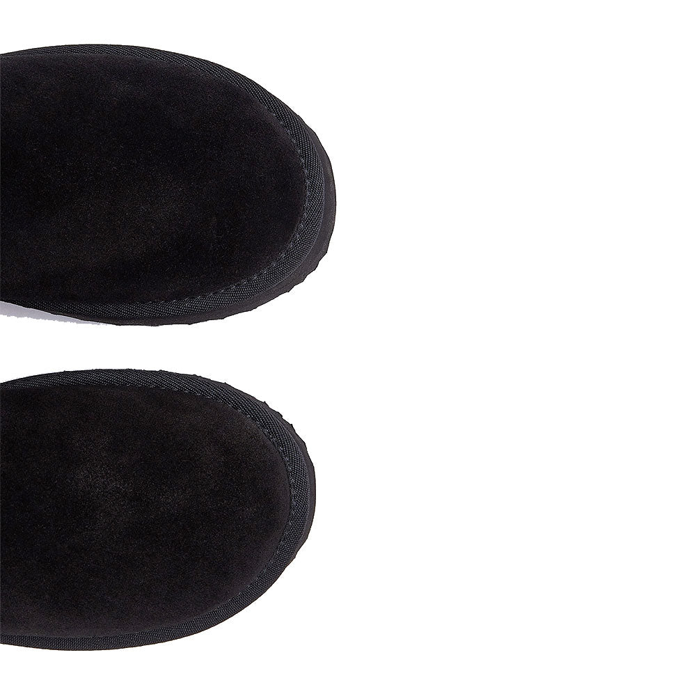 Stivali Donna Imbottiti LIU JO Jane 12 in Suede Nero con Risvolto