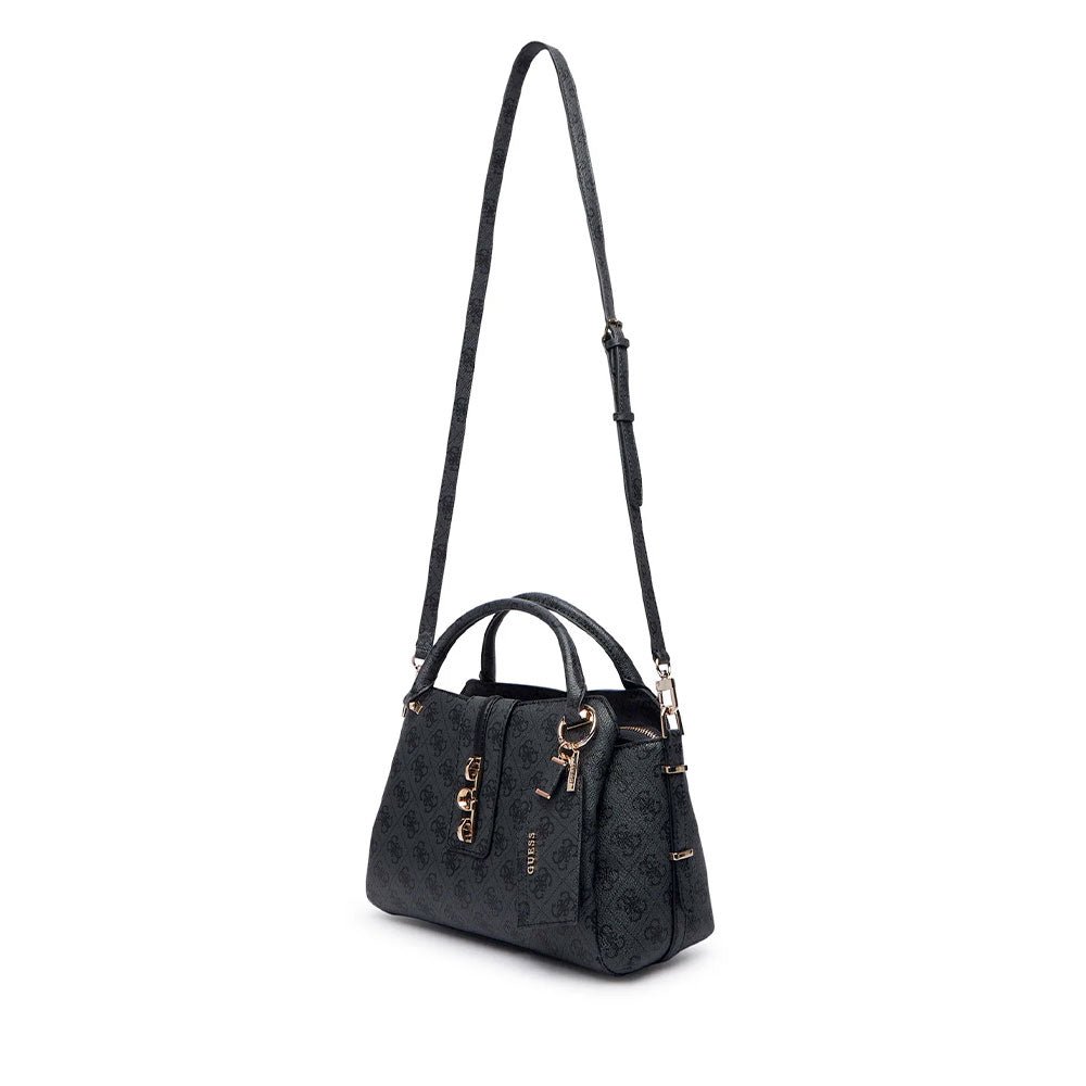 Borsa Donna a Mano GUESS Linea Yvonne Colore Coal Logo