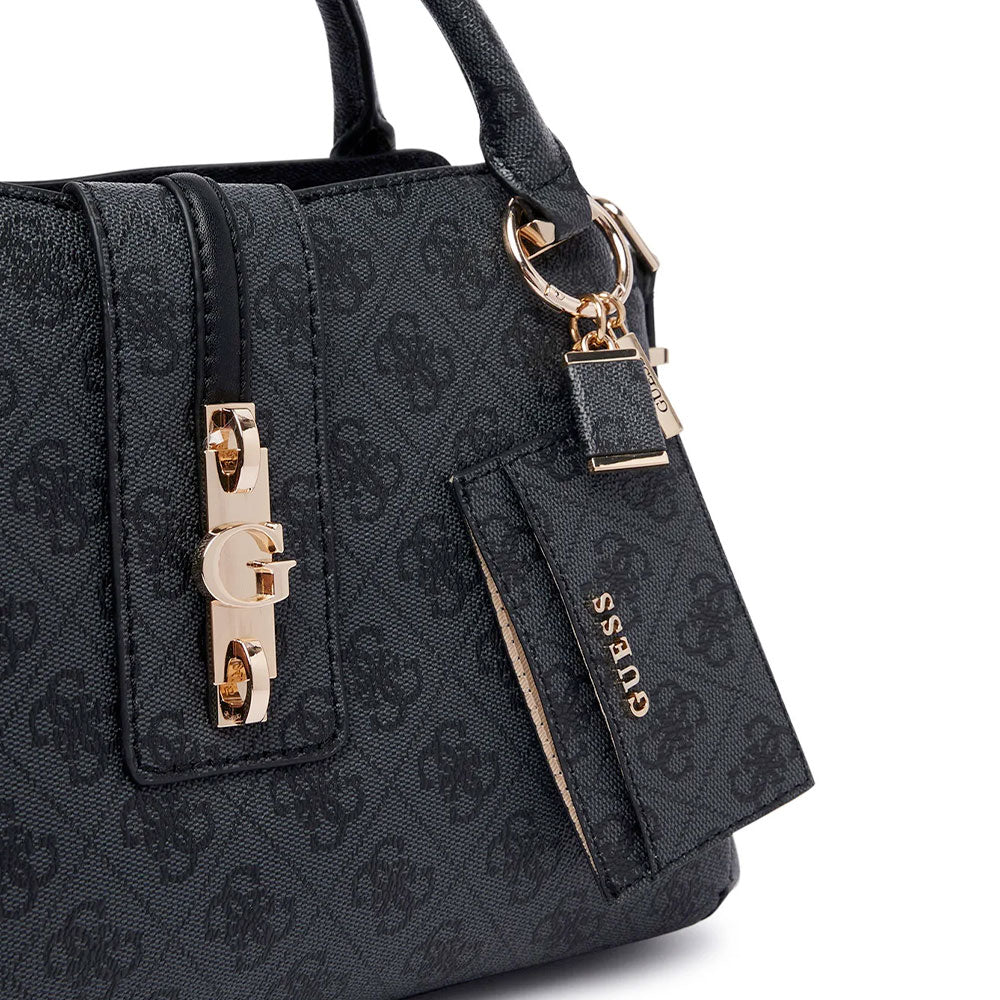 Borsa Donna a Mano GUESS Linea Yvonne Colore Coal Logo